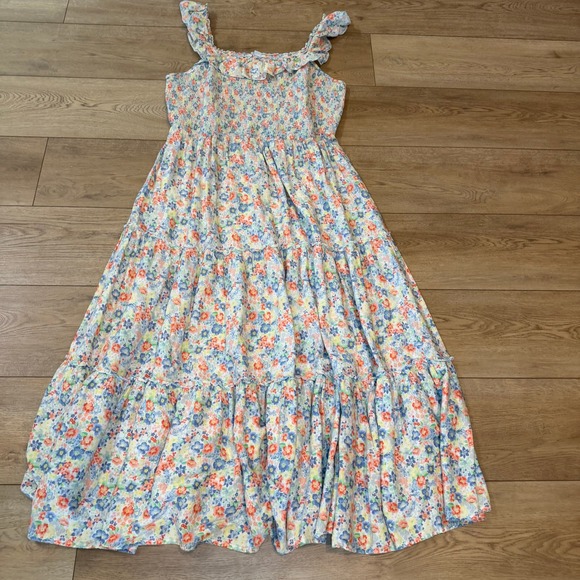 Old Navy Dresses & Skirts - Old Navy Womens XL Floral Smocked Tiered Maxi Dress Ruffle Sleeveless Boho